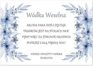 Etykiety do drukarek - Etykiety personalizowane na butelkę z Wódką Weselną - 9 szt. - miniaturka - grafika 1