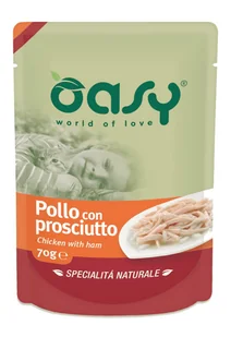 OASY NATURAL Saszetka Kurczak z szynką 70 g - Mokra karma dla kotów - miniaturka - grafika 1