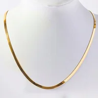 Naszyjniki - Naszyjnik Żmijka Ze Zlota 375 Elegancki Szeroki 3,85G Snake Na Prezent 45Cm - miniaturka - grafika 1