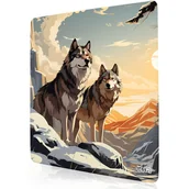 Podkładki pod mysz - PODKŁADKA POD MYSZKĘ XXL Wilcze Lądy 30x30 TILT Dla gracza Wytrzymała - miniaturka - grafika 1