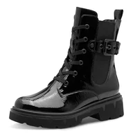 Kozaki damskie - Marco Tozzi Damskie 2-25249-45 modne kozaki, czarne patent, 37 EU, ^, 37 EU - miniaturka - grafika 1