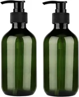 Mydelniczki i dozowniki mydła - Wielofunkcyjny dozownik mydła do kosmetyków, kuchni i łazienki, z możliwością ponownego napełniania (opakowanie 2 szt., 300 ml, kolor zielony) - miniaturka - grafika 1