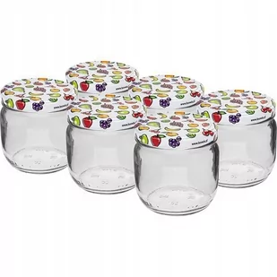 Słoik szklany z zakrętką TO fi82/6 370ml - 6 szt - Pojemniki kuchenne - miniaturka - grafika 1