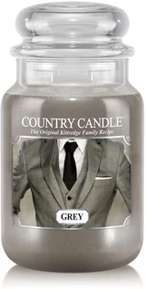 Świece - Country Candle Grey Scented Candle Grey 680 g - świeca zapachowa 680 g - grafika 1