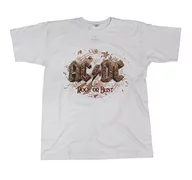 Koszulki męskie - DC AC T-shirt męski z napisem Rock Or Bust, biały, S 1010408-S - miniaturka - grafika 1