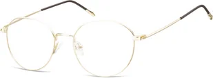 Lenonki Okulary oprawki optyczne 928D złote - Okulary korekcyjne, oprawki, szkła - miniaturka - grafika 1