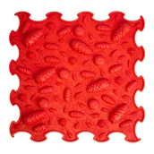 Maty edukacyjne - Mata Sensoryczna Szyszki 30X30Cm Czerwony - miniaturka - grafika 1