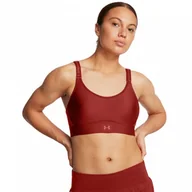 Bielizna sportowa damska - Biustonosz treningowy Under Armour UA Infinity Mid 2.0 Bra - czerwony - UNDER ARMOUR - miniaturka - grafika 1