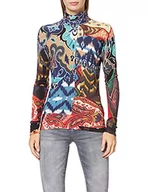 Swetry damskie - Desigual JERS_bruselas sweter damski, czarny, XL - miniaturka - grafika 1