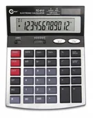 Kalkulatory - KALKULATOR BIUROWY 12-cyfrowy, TC812 szary, zasilanie bateryjne i słoneczne - miniaturka - grafika 1