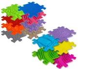 Zabawki sensoryczne - Mata Ortopedyczna Duży Zestaw 13 Puzzli Sensoryka - miniaturka - grafika 1