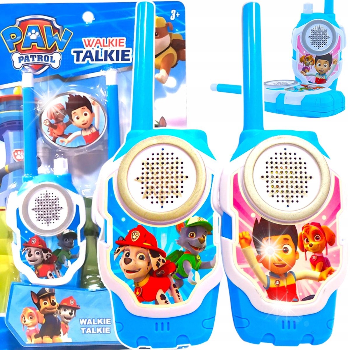 PSI PATROL WALKIE TALKIE 2 KRÓTKOFALÓWKI DWIE SŁUCHAWKI DO ZABAWY SŁUCHAWKA