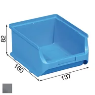 Skrzynki i torby narzędziowe - Allit pojemnik ProfiPlus nr 2B, szary szeroki 137x160x82mm (456244) - miniaturka - grafika 1