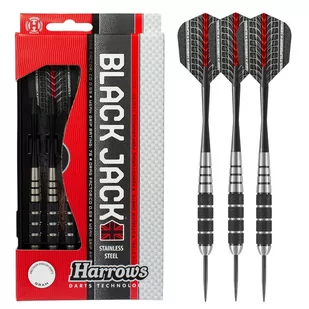 Harrows rzutki Steeltip Black Jack 22g - Dart Harrows rzutki Steeltip Black Jack 22g - Dart - miniaturka - grafika 1