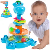 Zabawki interaktywne dla dzieci - BĄCZEK INTERAKTYWNY SPINNER HIPCIO KARUZELKA Z KULECZKAMI DZIECI NA ROCZEK Y304X - miniaturka - grafika 1