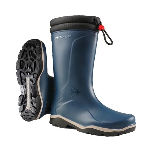Dunlop Blizzard męskie kalosze z wkładką, niebieskie, 46 EU