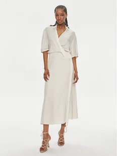 PINKO Sukienka codzienna Macbeth 103561 A1WV Beżowy Relaxed Fit - Sukienki - miniaturka - grafika 1