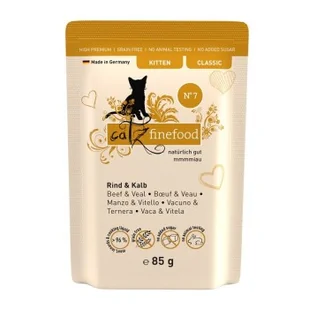 Catz finefood mokra karma dla kota Classic Kitten Nr 7 Wołowina i cielęcina 16x85 g - Mokra karma dla kotów Catz finefood mokra karma dla kota Classic Kitten Nr 7 Wołowina i cielęcina 16x85 g - Mokra karma dla kotów - miniaturka - grafika 1