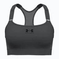 Bielizna sportowa damska - Biustonosz treningowy Under Armour HeatGear Armour High castlerock/black | WYSYŁKA W 24H | 30 DNI NA ZWROT - miniaturka - grafika 1