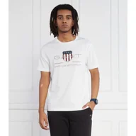 Koszulki męskie - Gant T-shirt | Regular Fit - miniaturka - grafika 1