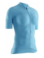 Koszulki sportowe damskie - X-Bionic Koszulka kolarska w kolorze błękitnym - miniaturka - grafika 1