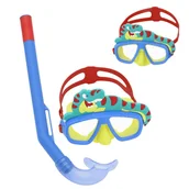 Maski do nurkowania - Zestaw do nurkowania dla dzieci niebieski Bestway 24059 - miniaturka - grafika 1