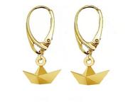 Kolczyki - ISSI Jewelry Kolczyki PAPER SHIPS Origami- srebro, złoto, różowe złoto - miniaturka - grafika 1
