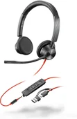 Słuchawki - POLY Blackwire 3325 Stereo MS Teams Wired Headset - miniaturka - grafika 1