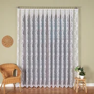 Firany - FIRANKA ŻAKARDOWA METRAŻOWA 107250 250 BIAŁA ZE WZOREM PO CAŁOŚCI - miniaturka - grafika 1