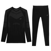 Pozostała odzież narciarska - komplet bielizny narciarskiej 4F Victor, mężczyźni, czarny - miniaturka - grafika 1