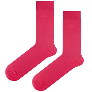 Skarpety garniturowe gładkie różowe EM 69 - EM Men's Accessories - Skarpetki męskie - miniaturka - grafika 1