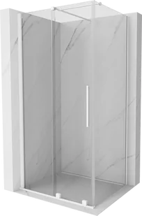Mexen Velar kabina prysznicowa rozsuwana 90x75 cm, transparent, biała - 871-090-075-01-20 - Kabiny prysznicowe - miniaturka - grafika 1