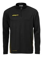 Koszulki i topy damskie - uhlsport uhlsport Dziecięce t-shirty Score 1/4 Zip TOP z zamkiem błyskawicznym, czarny/żółty fluorescencyjny, 152 100214607 - miniaturka - grafika 1