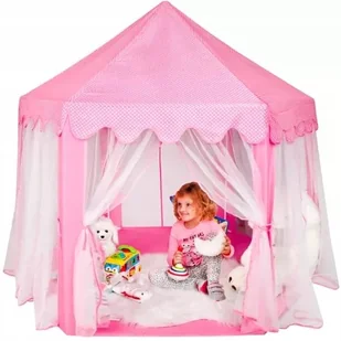 Duży Domek Namiot dla Dzieci do Domu Ogrodu Pokoju Ogrodu Różowy - Namioty i tipi dla dzieci - miniaturka - grafika 1