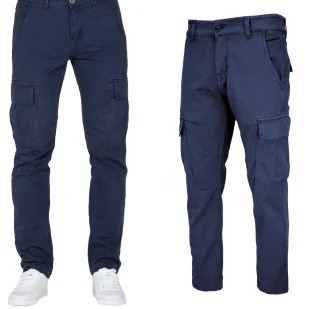 Spodnie Alpha Industries Agent 158205 07 - Granatowe 31 - Odzież taktyczna i umundurowanie - miniaturka - grafika 1