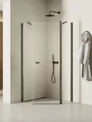 Kabiny prysznicowe - Kabina prysznicowa New Trendy New Soleo 90x90 pięciokątna grafit uniwersalna K-1708 - miniaturka - grafika 1