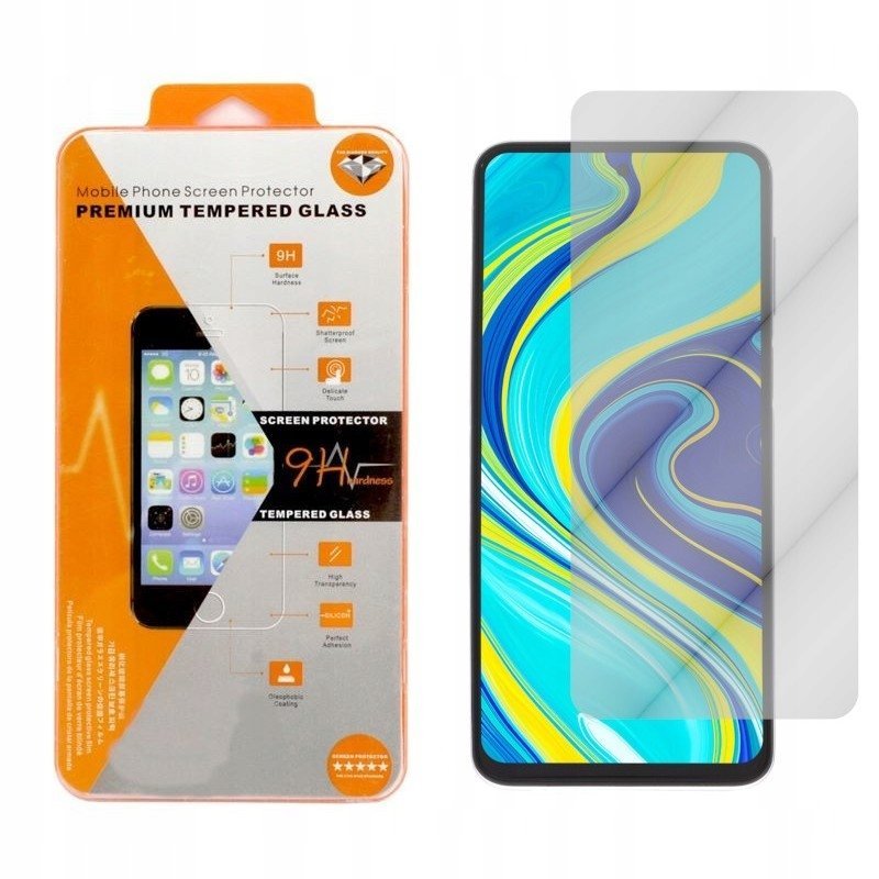 9H Szkło Do Xiaomi Redmi Note 9S Poco X3 Pomarańcz Szkiełko Ochronne Szybka Hartowana Na Ekran