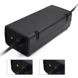 Zasilacz do konsoli ładowarka sieciowa do Microsoft Xbox 360 Slim 230V + Kabel Czarna - Ładowarki do telefonów - miniaturka - grafika 3