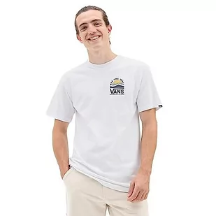 Vans T-shirt męski z bokiem, biały, S - Koszulki męskie - miniaturka - grafika 1