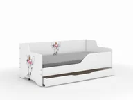 Łóżeczka i kojce - Łóżko dziecięce LILU 160x80 SARENKA Z MOTYLKIEM-komplet - miniaturka - grafika 1