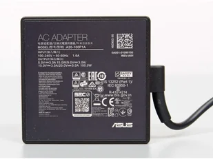 ASUS 0A001-01090100 adapter zasilający/ inwentor Wewnętrzna 100 W Czarny - Adaptery i przejściówki - miniaturka - grafika 1