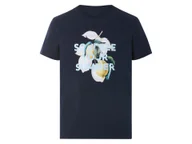 Koszulki męskie - LIVERGY® T-shirt męski z bawełny (Granatowy, S (44/46)) - miniaturka - grafika 1