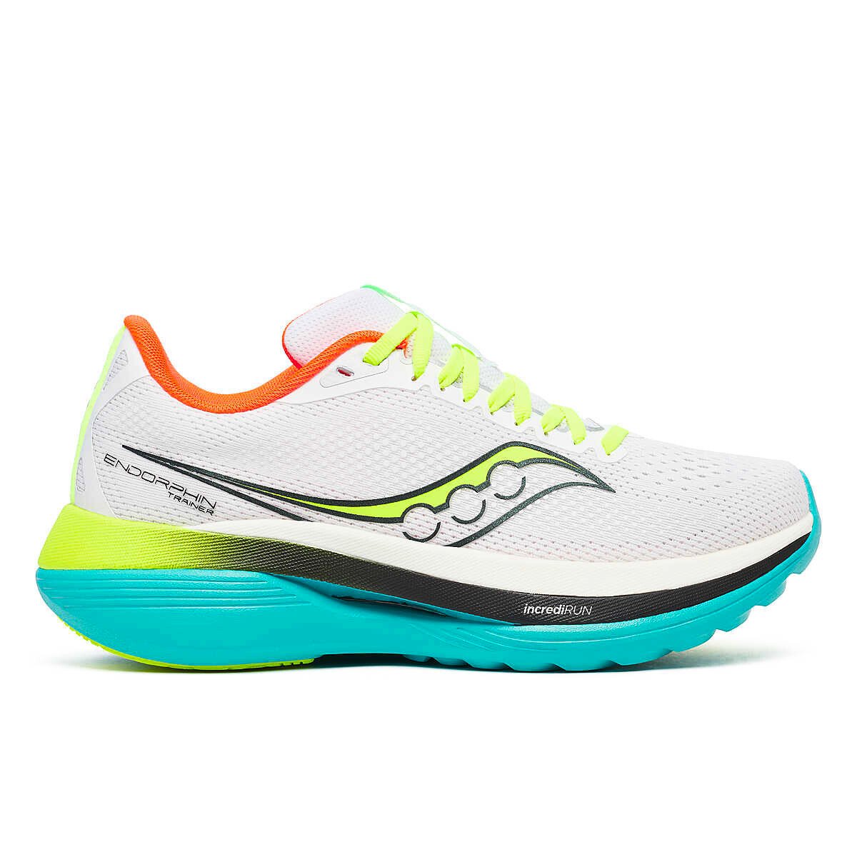 Damskie buty do biegania Saucony Endorphin Trainer White/Mutant UK 5
