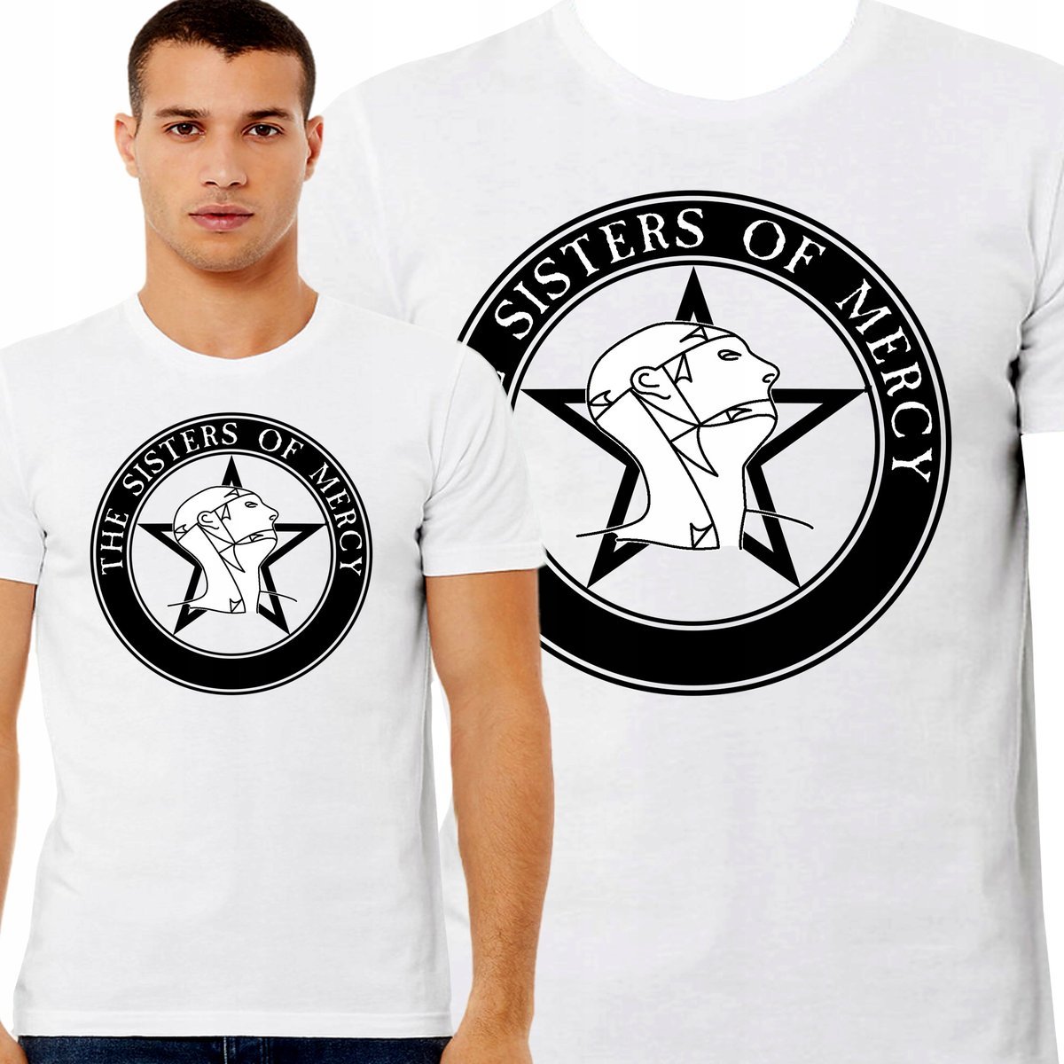 Koszulka The Sisters of Mercy Rock Gothic Jakość Prezent Bawełna L 3388