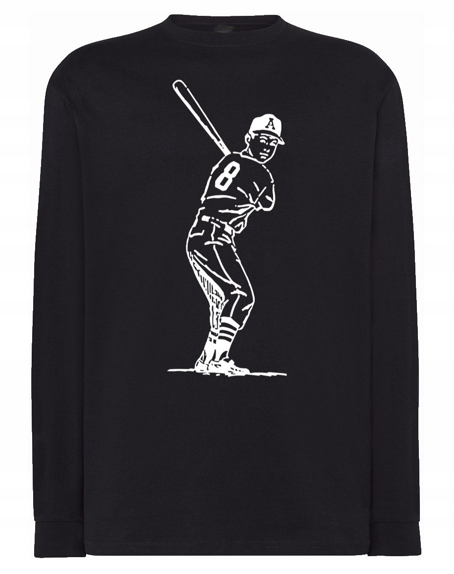 Longsleeve męski nadruk GRACZ BASEBALL r.4XL
