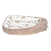 Kokony niemowlęce - 2 stronny Bambusowy Kokon / gniazdko niemowlęce 98x70 KONIKI z minky - miniaturka - grafika 1