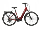 Rowery elektryczne - Rower elektryczny KROSS TRANS HYBRID 3.0 LS rozmiar L Czerwony - miniaturka - grafika 1