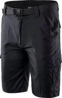 Spodnie sportowe męskie - Hi-Tec SZORTY IBG LOOP 1/2 BLACK XS - miniaturka - grafika 1