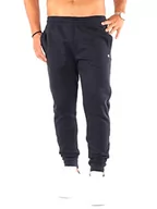 Spodenki męskie - Champion Męskie spodnie treningowe Authentic Pants z logo C Slim, niebieski morski, S - miniaturka - grafika 1