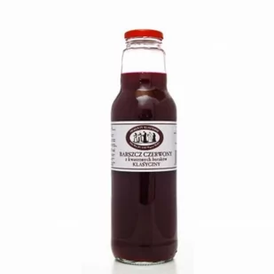 Barszcz czerwony z kwaszonych buraków klasyczny 750 ml Produkty Klasztorne - Zupy w płynie - miniaturka - grafika 1